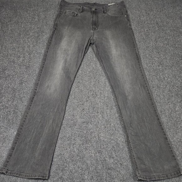 Buffalo David Bitton Jeans 36x34 Black Charcoal Driven-X Basic Straight Stretch - Picture 1 of 7